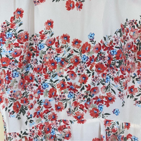 INTERMIX Greer Tie Front Peplum Top - Picture 8 of 11